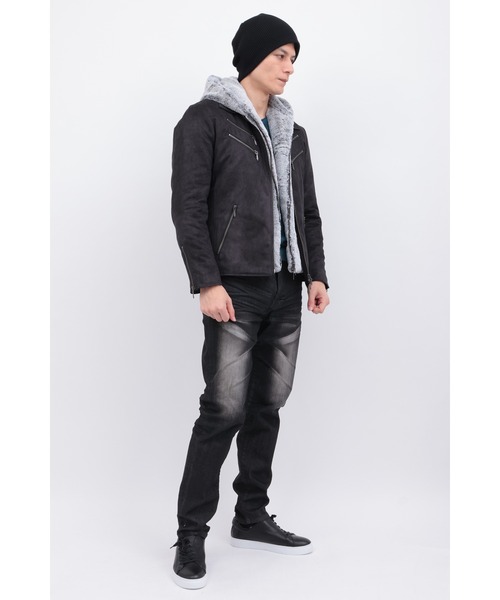 TORNADO MART（トルネードマート）の「T/Cﾏｲｸﾛﾎﾞｱｺﾝﾋﾞﾌﾞﾙｿﾞﾝ（ブルゾン・メンズ・ブラック/クリーム・M/L/LL/XXL）」の19枚目の写真