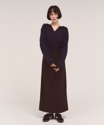 FMiBL（ファミル）の「ウォームジャージートレートロングスカート（スカート・レディース）」