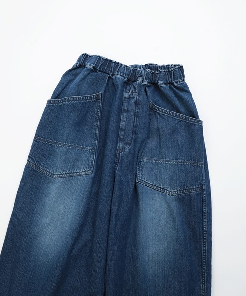 Brocante（ブロカント）の「[Brocante / ブロカント] ムラ糸10ozデニム デフォルメエペパンツ（デニムパンツ・レディース・インディゴブルー・2）」の14枚目の写真