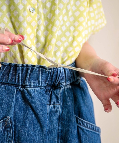 Brocante（ブロカント）の「[Brocante / ブロカント] ムラ糸10ozデニム デフォルメエペパンツ（デニムパンツ・レディース・インディゴブルー・2）」の10枚目の写真