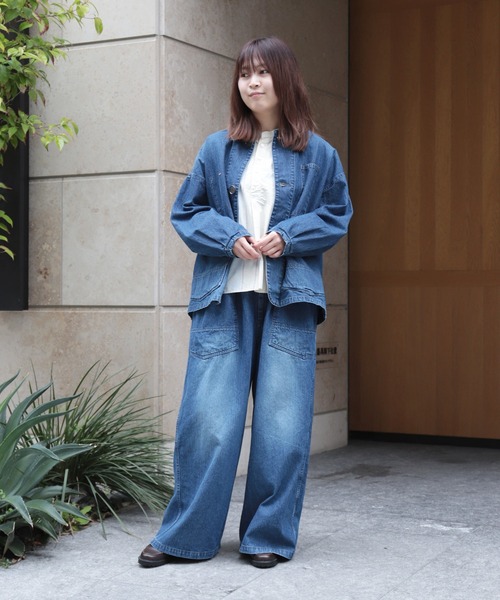 Brocante / ブロカント] ムラ糸10ozデニム デフォルメエペパンツ