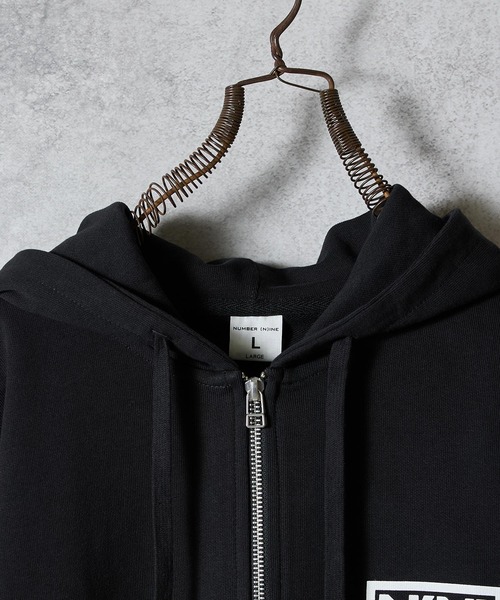 number nine ダブルジップパーカー　ナンバーナイン NUMBER (N)INE / ナンバーナイン RAGRAN FULL ZIP HOODIE/ラグラン