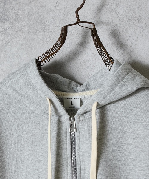 N(N) number nine PRINTED FULL ZIP SWEAT HOODIE / エヌエヌ