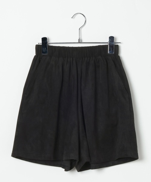 PAGEBOY（ページボーイ）の「フェイクスエードキュロットパンツ（スカート・レディース・ブラック/ブルー・FREE）」の9枚目の写真