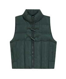 IRONYPORNO WHITELINE（アイロニーポルノホワイトライン）の「IRO177ユニセックスクォーティングパディングベストカーキ（ダウンベスト）」