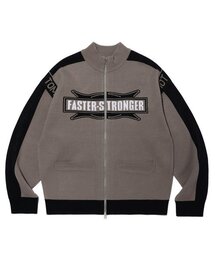 CRITIC（クリティック）の「FASTER STRONGER RACING ZIP-UP KNIT DARK BEIGE（カーディガン/ボレロ）」