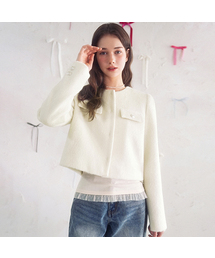 Vivacious（ビバシャス）の「Etoile Rose Jacket IVORY（その他アウター）」