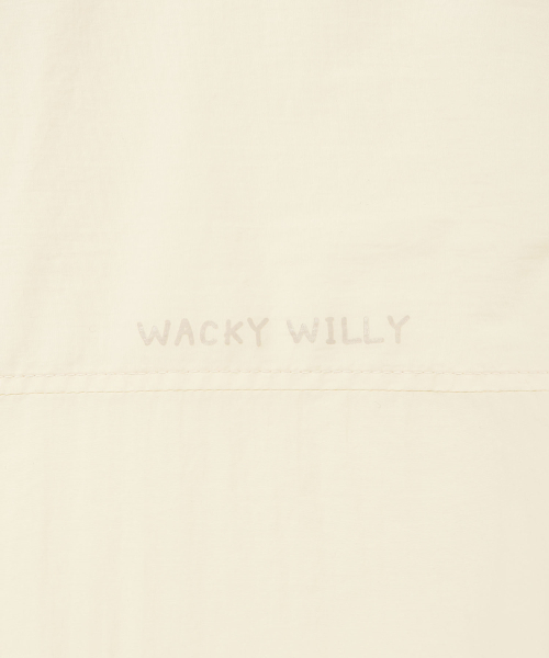 Wacky WiLLy(ワッキーウィリー)の「ウィメンズ ナイロン 半袖 ジップアップ ジャンパー クリーム(ナイロンジャケット・レディース・その他・F)」の9枚目の写真