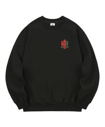 KMB0027 カントゥカット 裏起毛 スウェット - ブラック