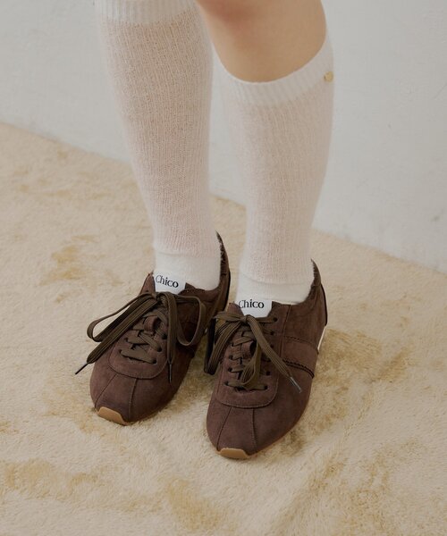Chico(チコ)の「インソールスエードスニーカー(スニーカー・レディース・ブラウン/ベージュ・LARGE/SMALL/MEDIUM)」の4枚目の写真