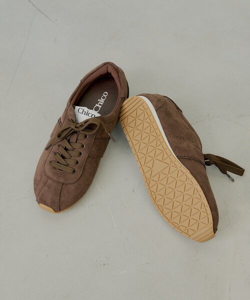 Chico(チコ)の「インソールスエードスニーカー(スニーカー・レディース・ブラウン/ベージュ・LARGE/SMALL/MEDIUM)」の13枚目の写真