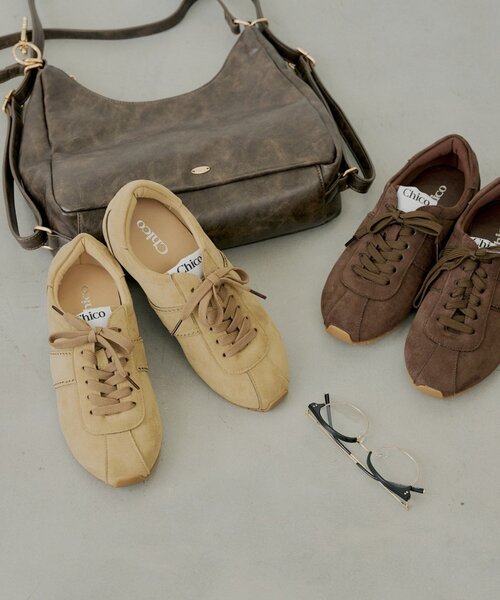 Chico(チコ)の「インソールスエードスニーカー(スニーカー・レディース・ブラウン/ベージュ・LARGE/SMALL/MEDIUM)」の14枚目の写真