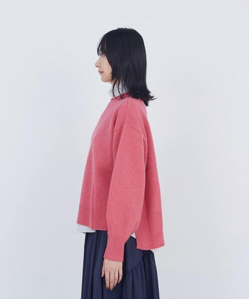 ADIEU TRISTESSE（アデュートリステス）の「ロールカラーパフスリーブニット（ニット/セーター・レディース・グリーン系その他/ライトグレー/ピンク・FREE）」の7枚目の写真