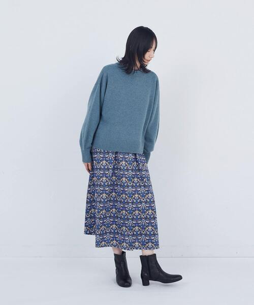 ADIEU TRISTESSE（アデュートリステス）の「ロールカラーパフスリーブニット（ニット/セーター・レディース・グリーン系その他/ライトグレー/ピンク・FREE）」の9枚目の写真