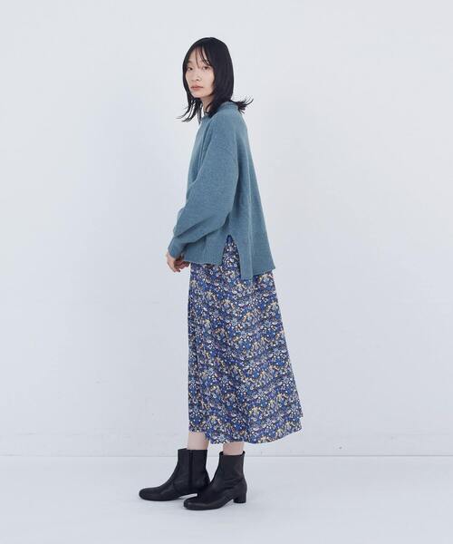 ADIEU TRISTESSE（アデュートリステス）の「ロールカラーパフスリーブニット（ニット/セーター・レディース・グリーン系その他/ライトグレー/ピンク・FREE）」の10枚目の写真