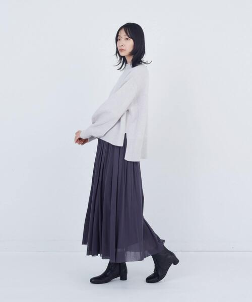 ADIEU TRISTESSE（アデュートリステス）の「ロールカラーパフスリーブニット（ニット/セーター・レディース・グリーン系その他/ライトグレー/ピンク・FREE）」の16枚目の写真