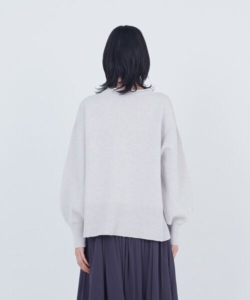 ADIEU TRISTESSE（アデュートリステス）の「ロールカラーパフスリーブニット（ニット/セーター・レディース・グリーン系その他/ライトグレー/ピンク・FREE）」の19枚目の写真