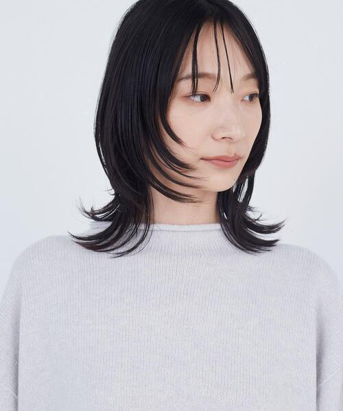 ADIEU TRISTESSE（アデュートリステス）の「ロールカラーパフスリーブニット（ニット/セーター・レディース・グリーン系その他/ライトグレー/ピンク・FREE）」の20枚目の写真