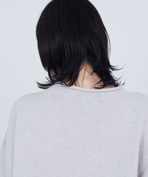 ADIEU TRISTESSE（アデュートリステス）の「ロールカラーパフスリーブニット（ニット/セーター・レディース・グリーン系その他/ライトグレー/ピンク・FREE）」の21枚目の写真