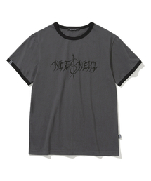 NOT4NERD(�m�b�g�t�H�[�i�[�h)��Anchor Logo Regular Fit Ringer T-Shirts - Charcoal(T�V���c/�J�b�g�\�[)