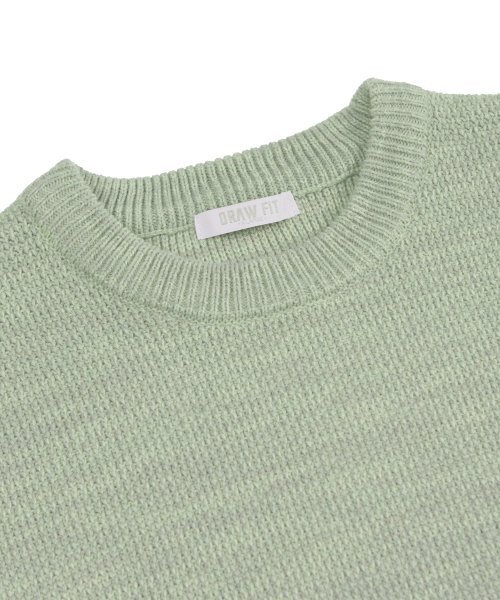 DRAW FIT（ドローフィット）の「オーバーサイズミックスドプルオーバーニット[SAGE GREEN]（ニット/セーター・メンズ・その他・LARGE/MEDIUM/X-LARGE）」の5枚目の写真