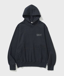 SHIRT LOGO HOODIE (NAVY)