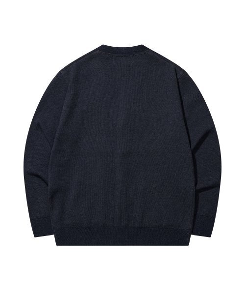 PRODESHIRT（プロデシャツ）の「ヴィンテージツートンVネックカーディガン（ネイビー）（カーディガン/ボレロ・メンズ・その他・MEDIUM/LARGE/X-LARGE）」の2枚目の写真