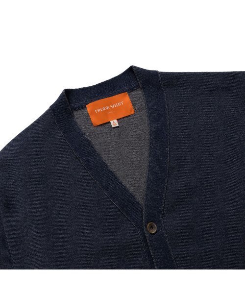 PRODESHIRT（プロデシャツ）の「ヴィンテージツートンVネックカーディガン（ネイビー）（カーディガン/ボレロ・メンズ・その他・MEDIUM/LARGE/X-LARGE）」の3枚目の写真