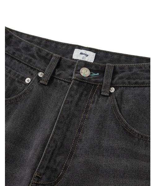 MMLG（エムエムエルジー）の「[Mmlg] MM AUTHENTIC REGULAR DENIM PANTS (CHARCOAL)（デニムパンツ・レディース・その他・SMALL/MEDIUM/LARGE/X-SMALL）」の3枚目の写真