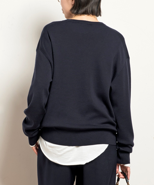 EVERYDAY I LIKE ウール オーバーサイズニットプルオーバー 黒 Deuxieme Classe（ドゥーズィエムクラス） | 2023AW | EVERYDAY I LIKE