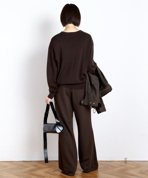 EVERYDAY I LIKE.（エヴリディアイライク）の「*ウォッシャブルウールクルーネックプルオーバー（ニット/セーター・レディース・ダークブルー/ブラック/ブラウン/ホワイト・FREE）」の13枚目の写真