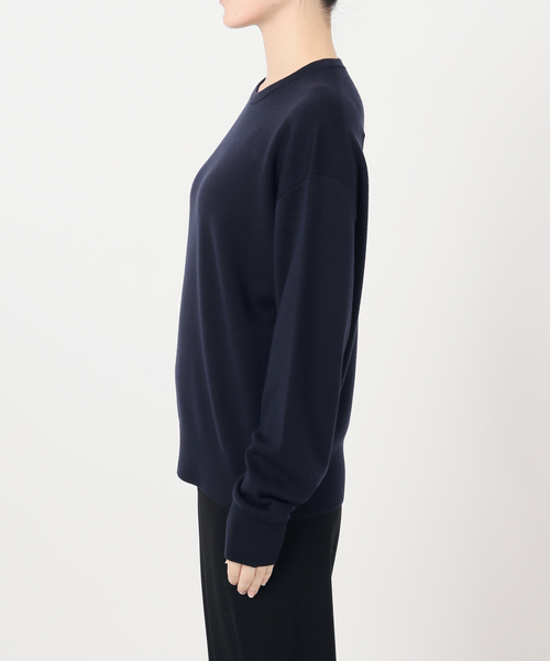 EVERYDAY I LIKE.（エヴリディアイライク）の「*ウォッシャブルウールクルーネックプルオーバー（ニット/セーター・レディース・ダークブルー/ブラック/ブラウン/ホワイト・FREE）」の15枚目の写真