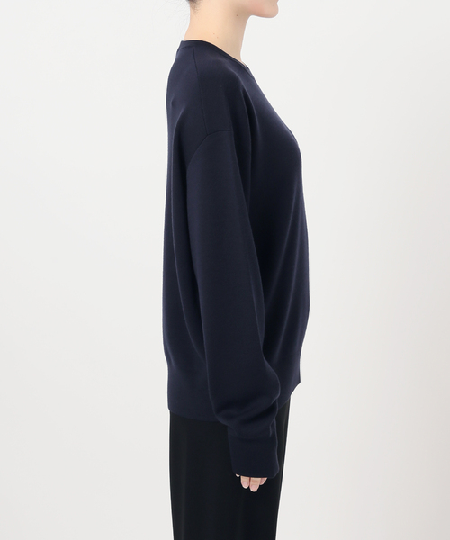 EVERYDAY I LIKE.（エヴリディアイライク）の「*ウォッシャブルウールクルーネックプルオーバー（ニット/セーター・レディース・ダークブルー/ブラック/ブラウン/ホワイト・FREE）」の17枚目の写真