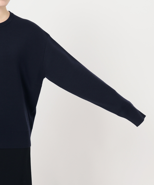 EVERYDAY I LIKE.（エヴリディアイライク）の「*ウォッシャブルウールクルーネックプルオーバー（ニット/セーター・レディース・ダークブルー/ブラック/ブラウン/ホワイト・FREE）」の18枚目の写真