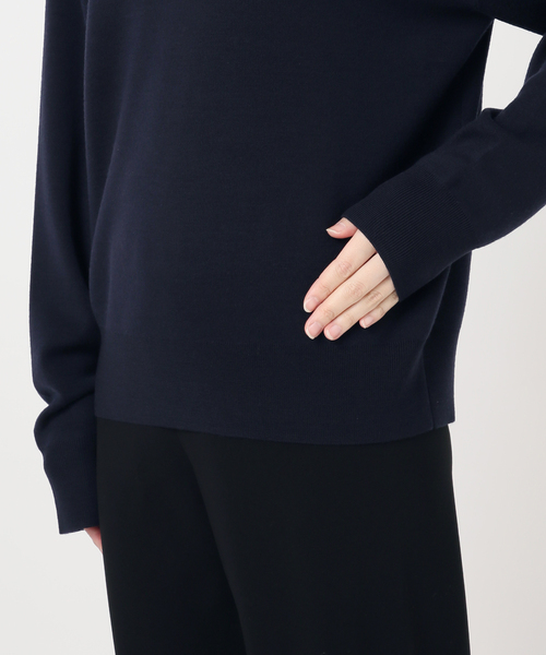 EVERYDAY I LIKE.（エヴリディアイライク）の「*ウォッシャブルウールクルーネックプルオーバー（ニット/セーター・レディース・ダークブルー/ブラック/ブラウン/ホワイト・FREE）」の19枚目の写真