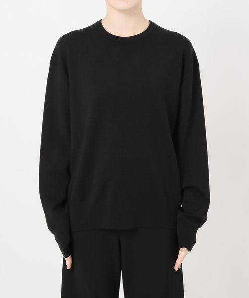 ウォッシャブルウールクルーネックプルオーバー（ニット/セーター