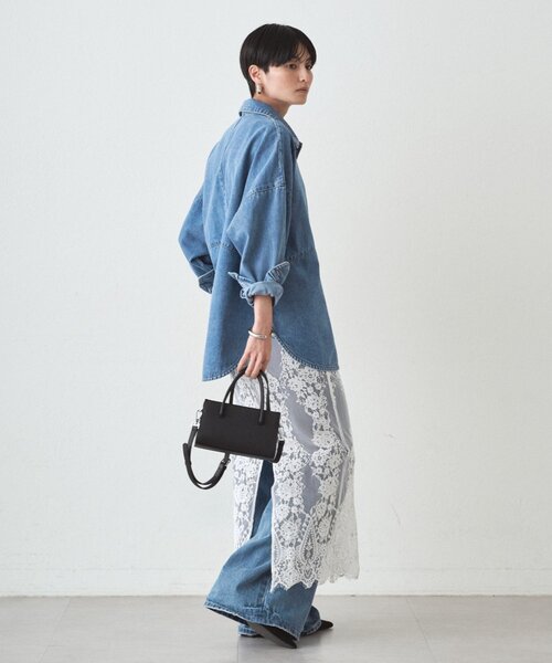 LOUNGEDRESS（ラウンジドレス）の「レーススカート（スカート・レディース・オフホワイト/ブラック・FREE）」の7枚目の写真