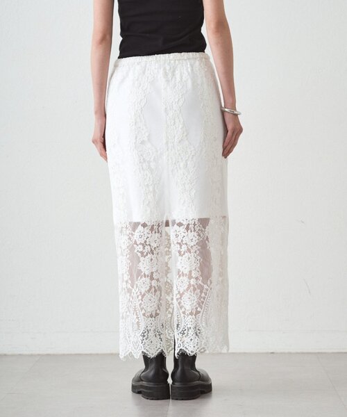LOUNGEDRESS（ラウンジドレス）の「レーススカート（スカート・レディース・オフホワイト/ブラック・FREE）」の19枚目の写真