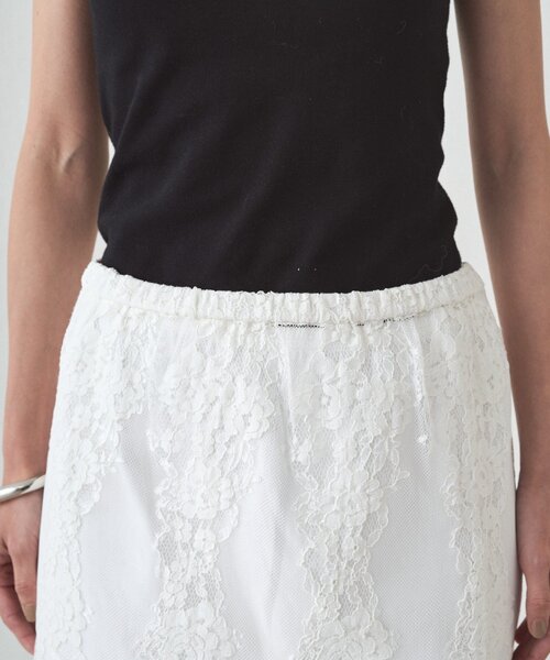 LOUNGEDRESS（ラウンジドレス）の「レーススカート（スカート・レディース・オフホワイト/ブラック・FREE）」の20枚目の写真