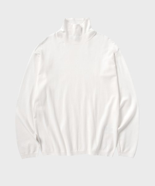 NONBLANK(ノンブランク)の「タートルネックニット_アイボリー(ニット/セーター・メンズ・その他・MEDIUM/LARGE/X-LARGE)」の1枚目の写真