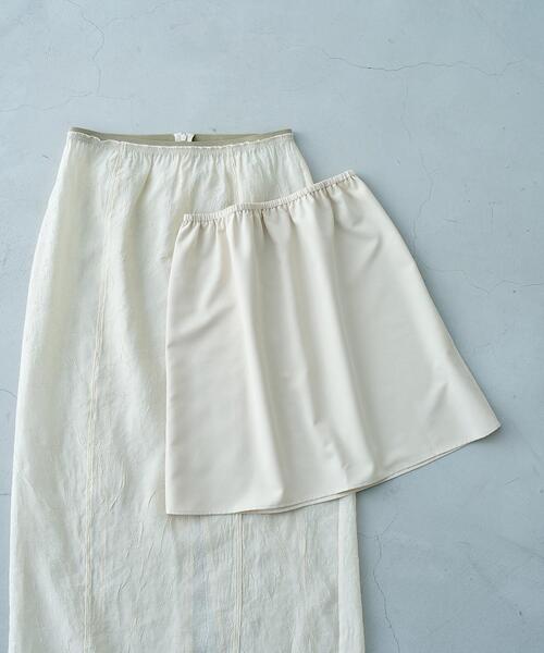 CODE A（コードエー）の「pencil sheer skirt（スカート・レディース・アイボリー/ブラック・34/38/36）」の9枚目の写真