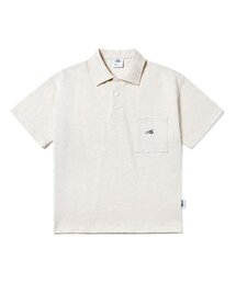 SLIT STUDIO（エスリットスタジオ）の「ボタンカラーPKスウェットシャツオートミール（ポロシャツ）」