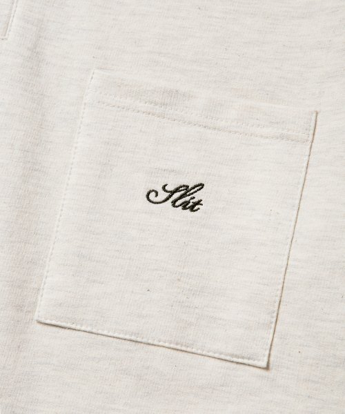 SLIT STUDIO(エスリットスタジオ)の「ボタンカラーPKスウェットシャツオートミール(ポロシャツ・メンズ・その他・SMALL/MEDIUM/LARGE/X-LARGE)」の3枚目の写真