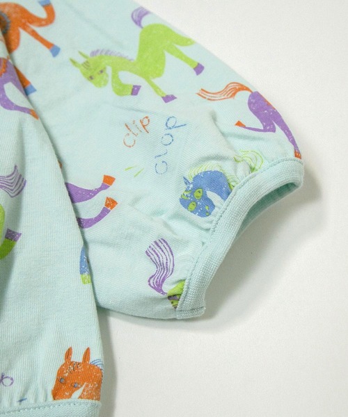 MAKE YOUR DAY(メイクユアデイ)の「カラフルポニー総柄長袖Tシャツ■80~140cm(Tシャツ/カットソー・キッズ・アイボリー/サックスブルー・80/90/100/110/120/130/140)」の17枚目の写真