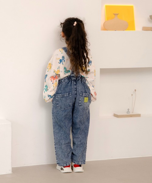 MAKE YOUR DAY(メイクユアデイ)の「カラフルポニー総柄長袖Tシャツ■80~140cm(Tシャツ/カットソー・キッズ・アイボリー/サックスブルー・80/90/100/110/120/130/140)」の12枚目の写真