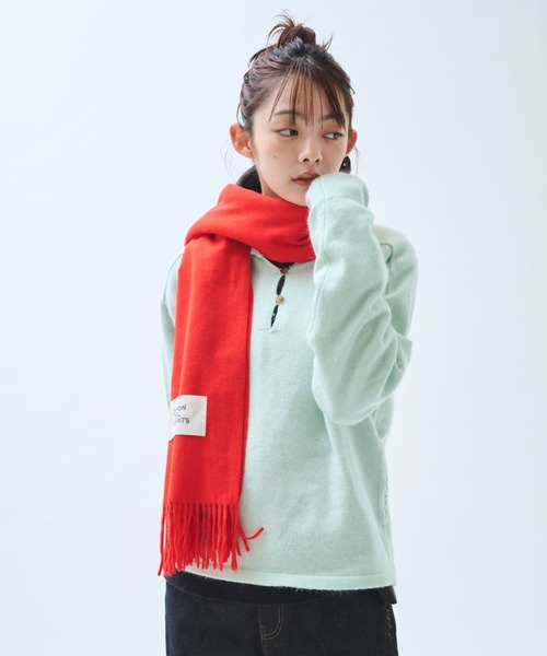 common gull products.(コモンガルプロダクツ)の「本を抱くマフラー(マフラー・レディース・グレー系/レッド系/ネイビー/イエロー系/ダークブラウン系/ピンク系・フリー)」の6枚目の写真