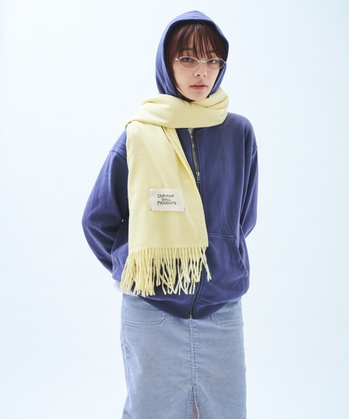 common gull products.(コモンガルプロダクツ)の「本を抱くマフラー(マフラー・レディース・グレー系/レッド系/ネイビー/イエロー系/ダークブラウン系/ピンク系・フリー)」の7枚目の写真