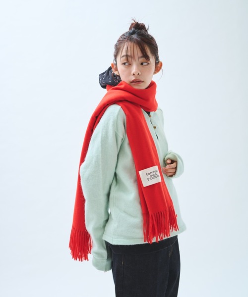 common gull products.(コモンガルプロダクツ)の「本を抱くマフラー(マフラー・レディース・グレー系/レッド系/ネイビー/イエロー系/ダークブラウン系/ピンク系・フリー)」の14枚目の写真