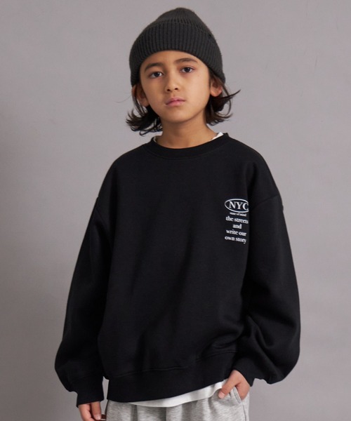 PAIRMANON STREET（ペアマノンストリート）の「裏起毛 フォトプリント スウェット トレーナー【PAIRMANON STREET】（スウェット・キッズ・ライトパープル/グレー/ブラック系その他/ブラック/グレー系その他・100/110/120/130/140/150/160/90）」の21枚目の写真