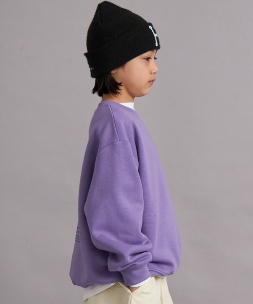 PAIRMANON STREET（ペアマノンストリート）の「裏起毛 フォトプリント スウェット トレーナー【PAIRMANON STREET】（スウェット・キッズ・ライトパープル/グレー/ブラック系その他/ブラック/グレー系その他・100/110/120/130/140/150/160/90）」の7枚目の写真